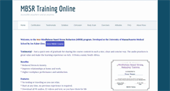Desktop Screenshot of mbsrtraining.com