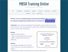 Tablet Screenshot of mbsrtraining.com